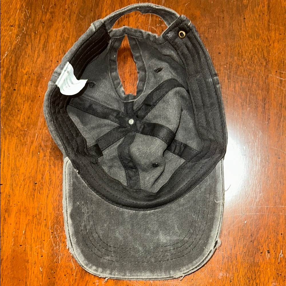 Gray Distressed Cap - Picture 3 of 3
